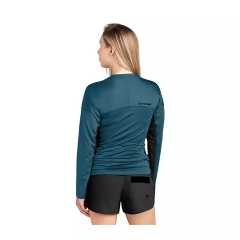 Lycra femme DAKINE HD Snug Fit L/S Crew Galactic Blue