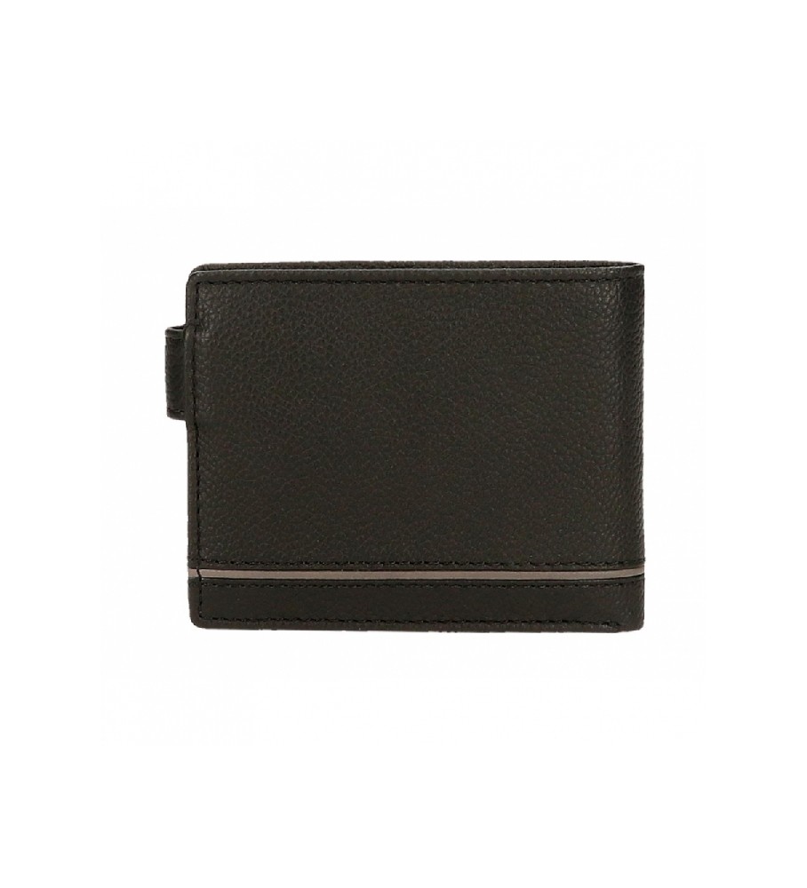 Bolsa Joumma Cartera Adept Kurt Preto - 11 x 8 x 1 cm