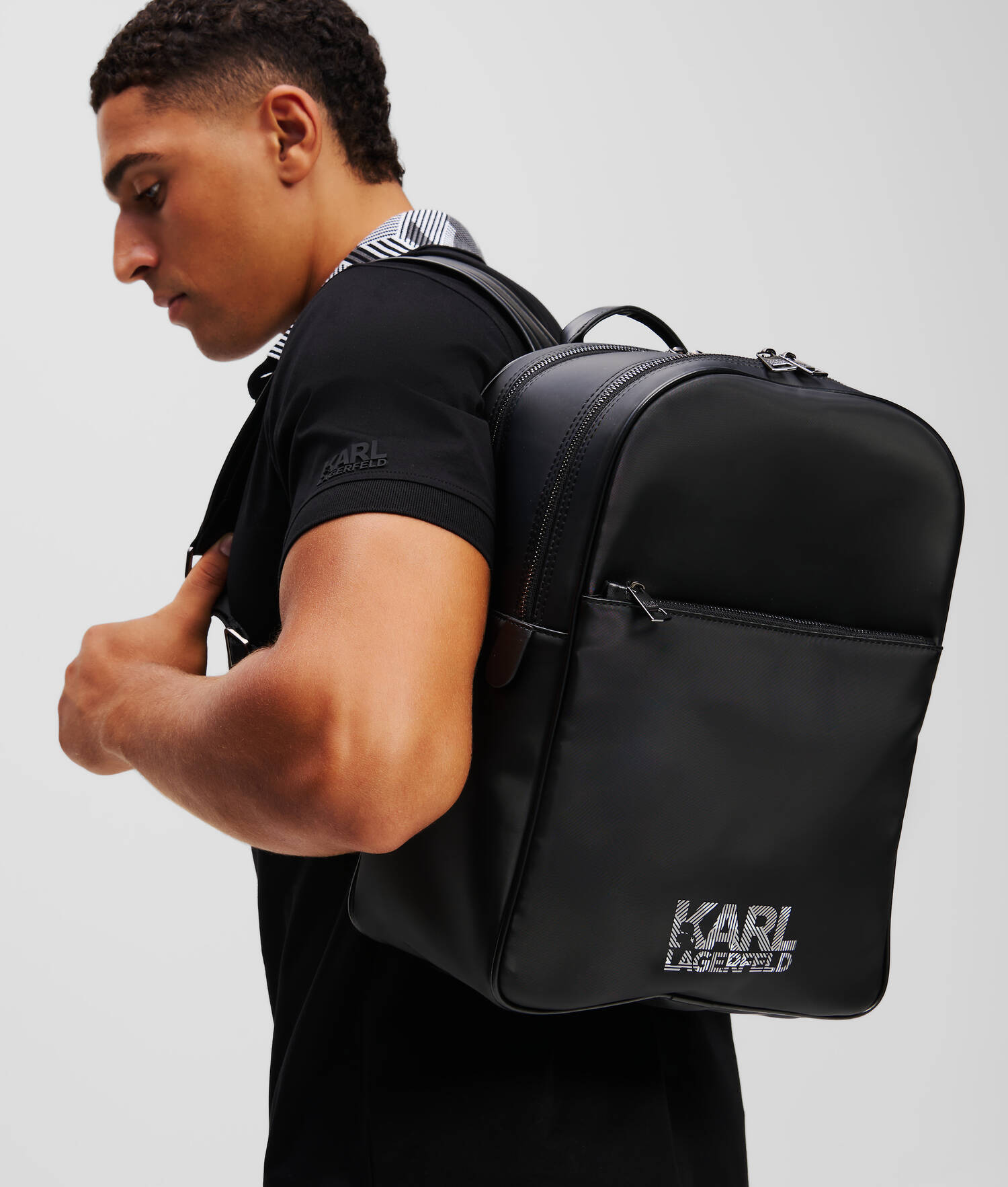 SAC À DOS AVEC LOGO - Noir
