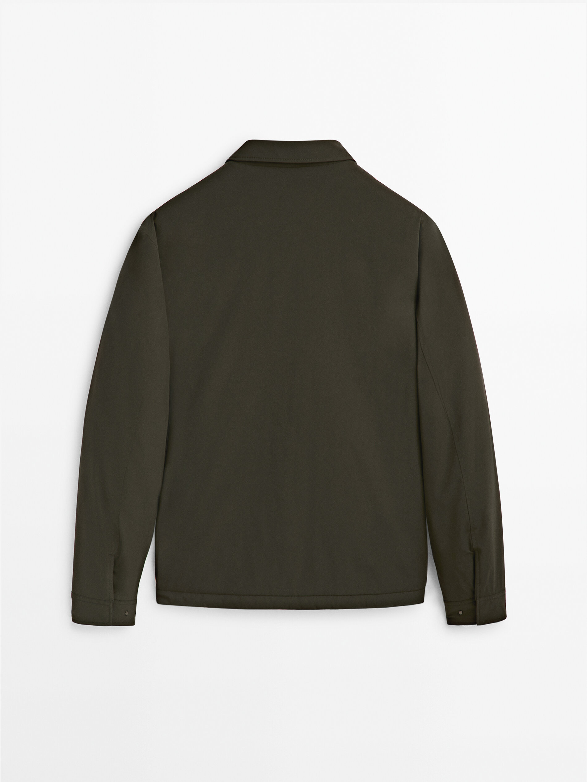 Sobrecamisa ligera stretch - MARRÓN
