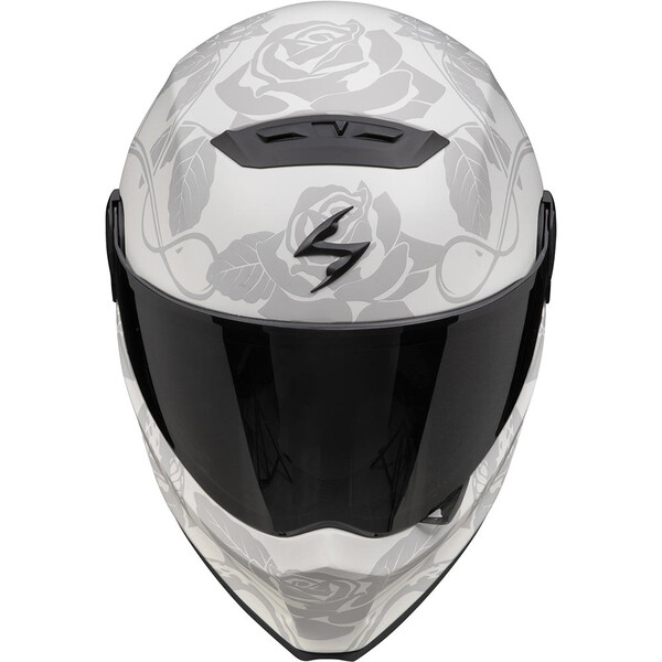 Scorpion - Casque Covert FX Dragon Gris Clair / Argent / Mat