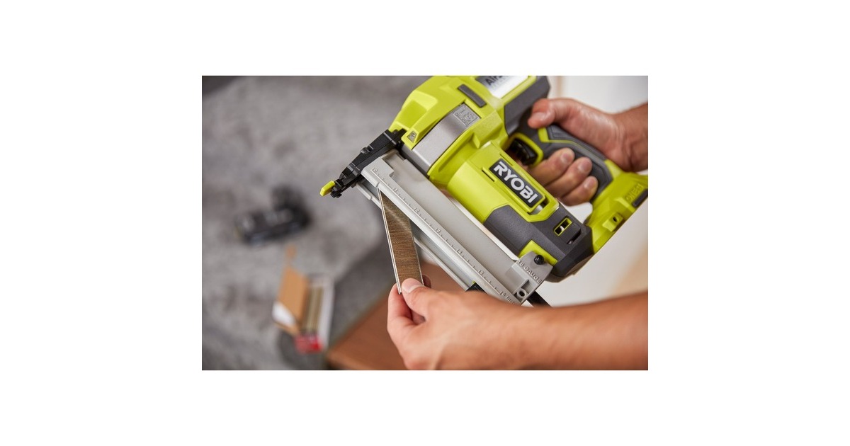 RyobiONE+ 18V Accu 18G Tacker R18GN18-0 spijkerpistool  (Groen/zwart, Accu en lader niet inbegrepen)