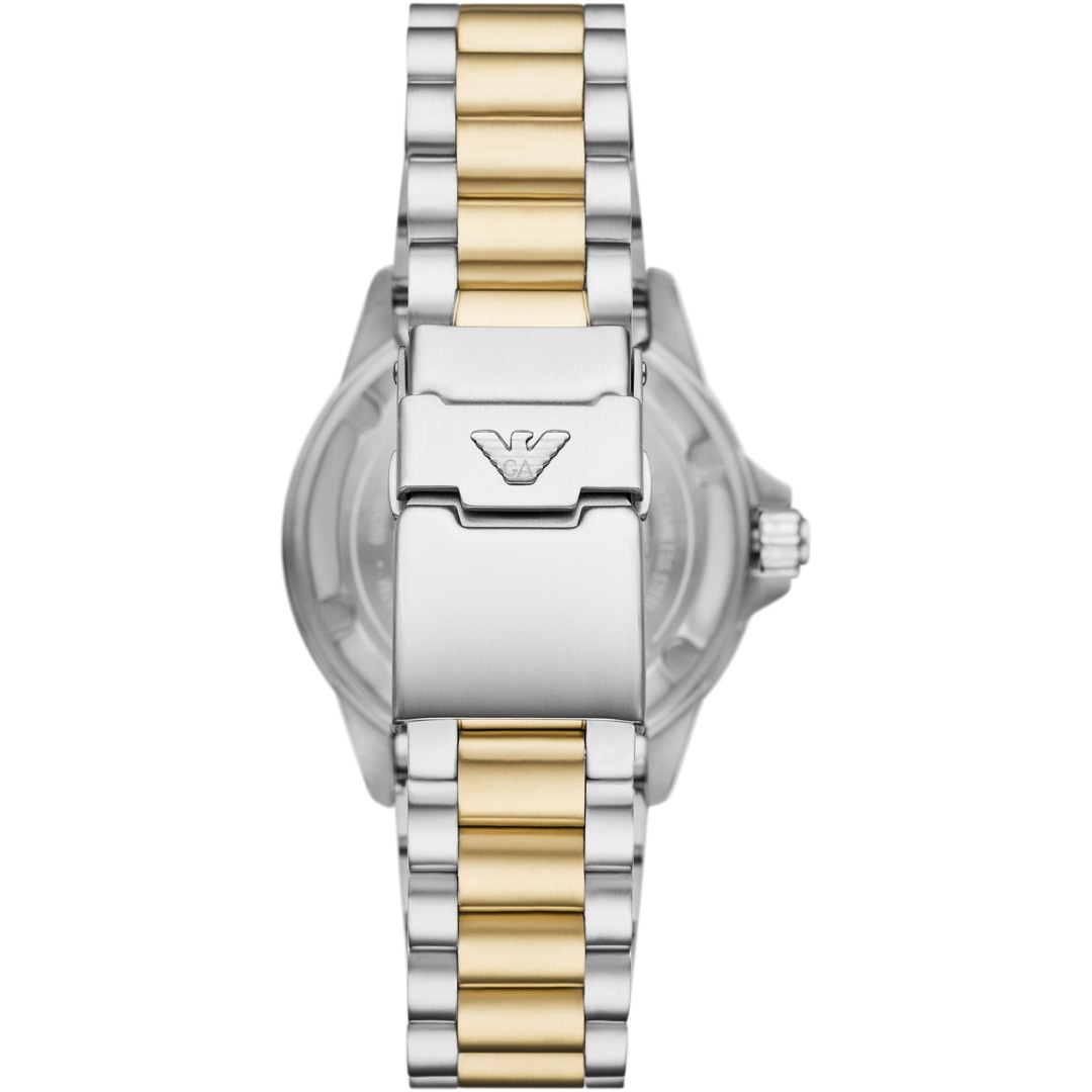 Emporio Armani Diver Sea Explorer Date Bicolor / Schwarz