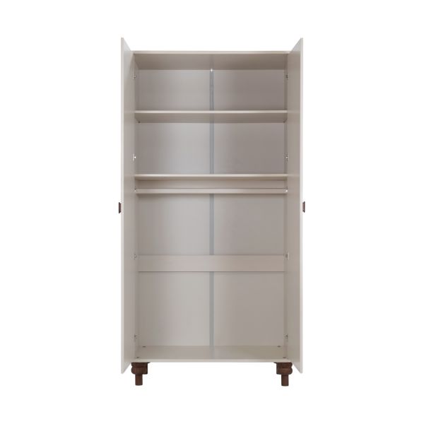 Europe Baby Olivia Kledingkast -2-Deurs - Oatmeal - Bold