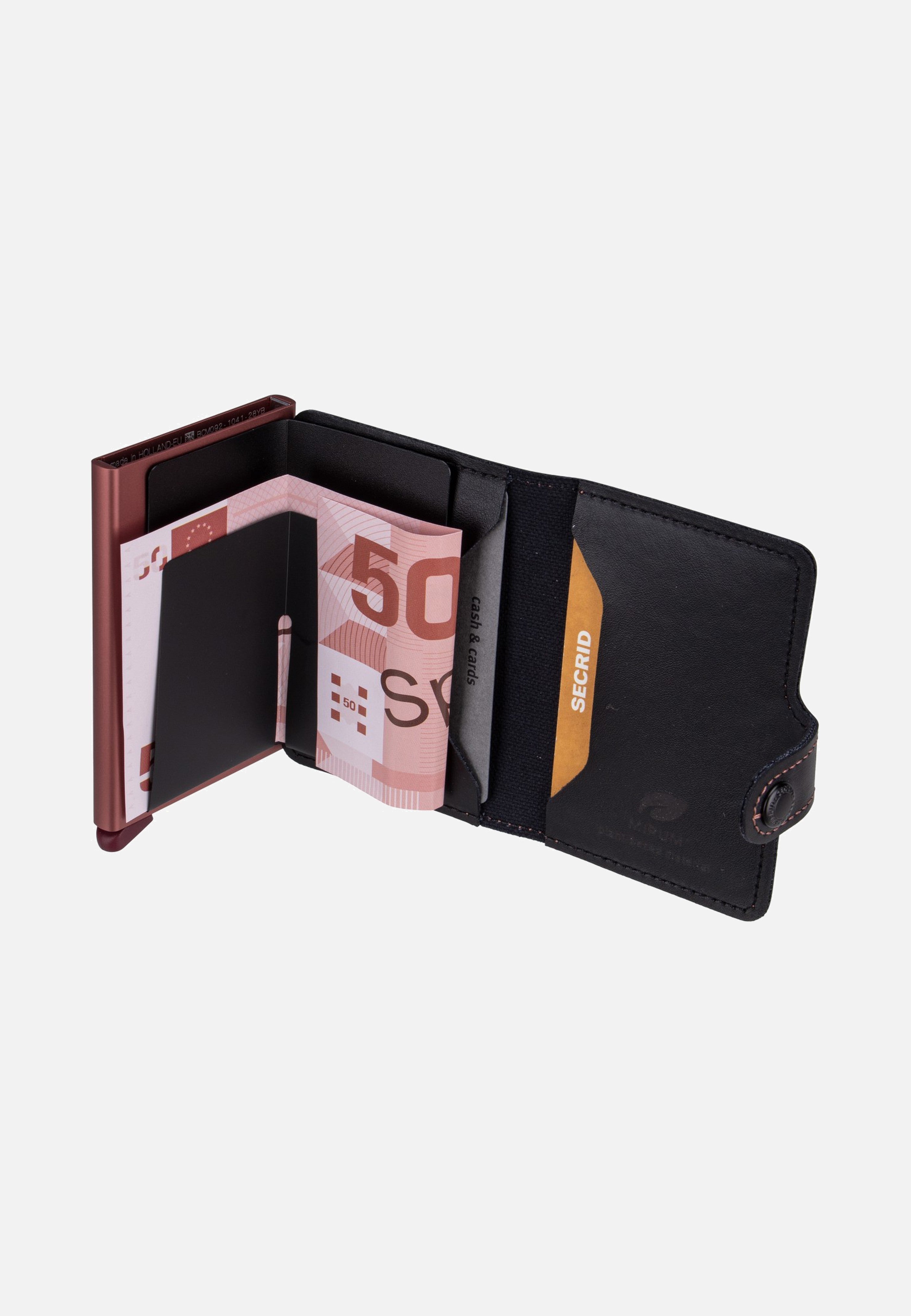 Miniwallet Mirum Plant-Based Black Rose - Portemonnaie