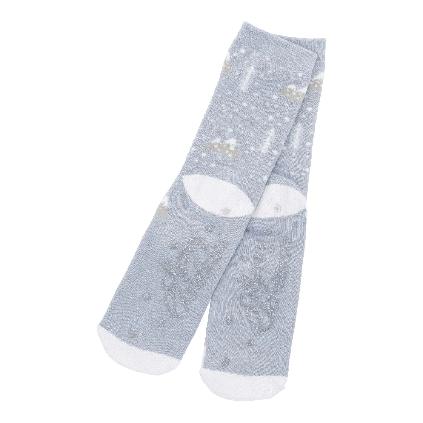 Anti-Rutschsocken Xmas, Eisbär hellblau, Größe 36 - 41