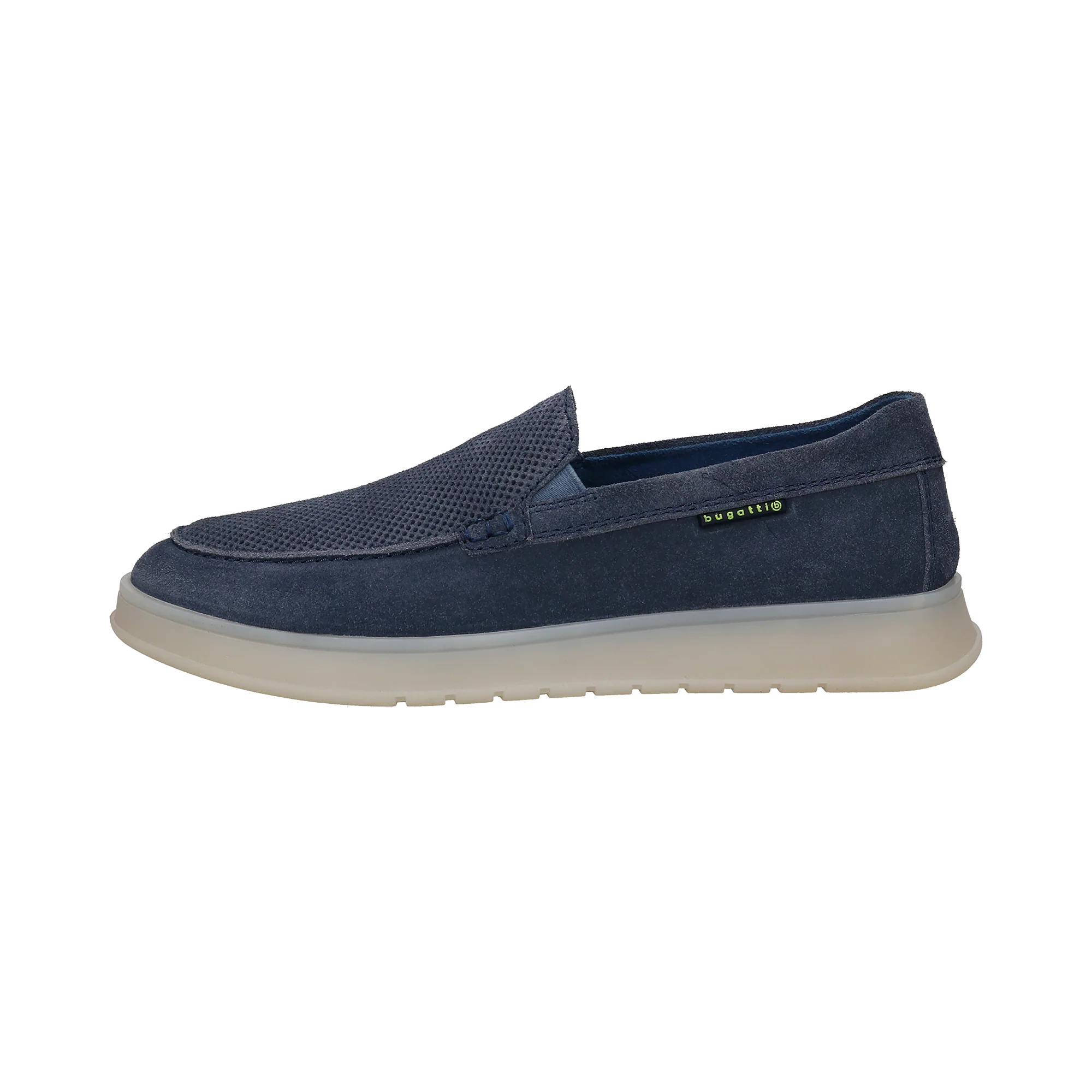 Leder Mokassin blau
