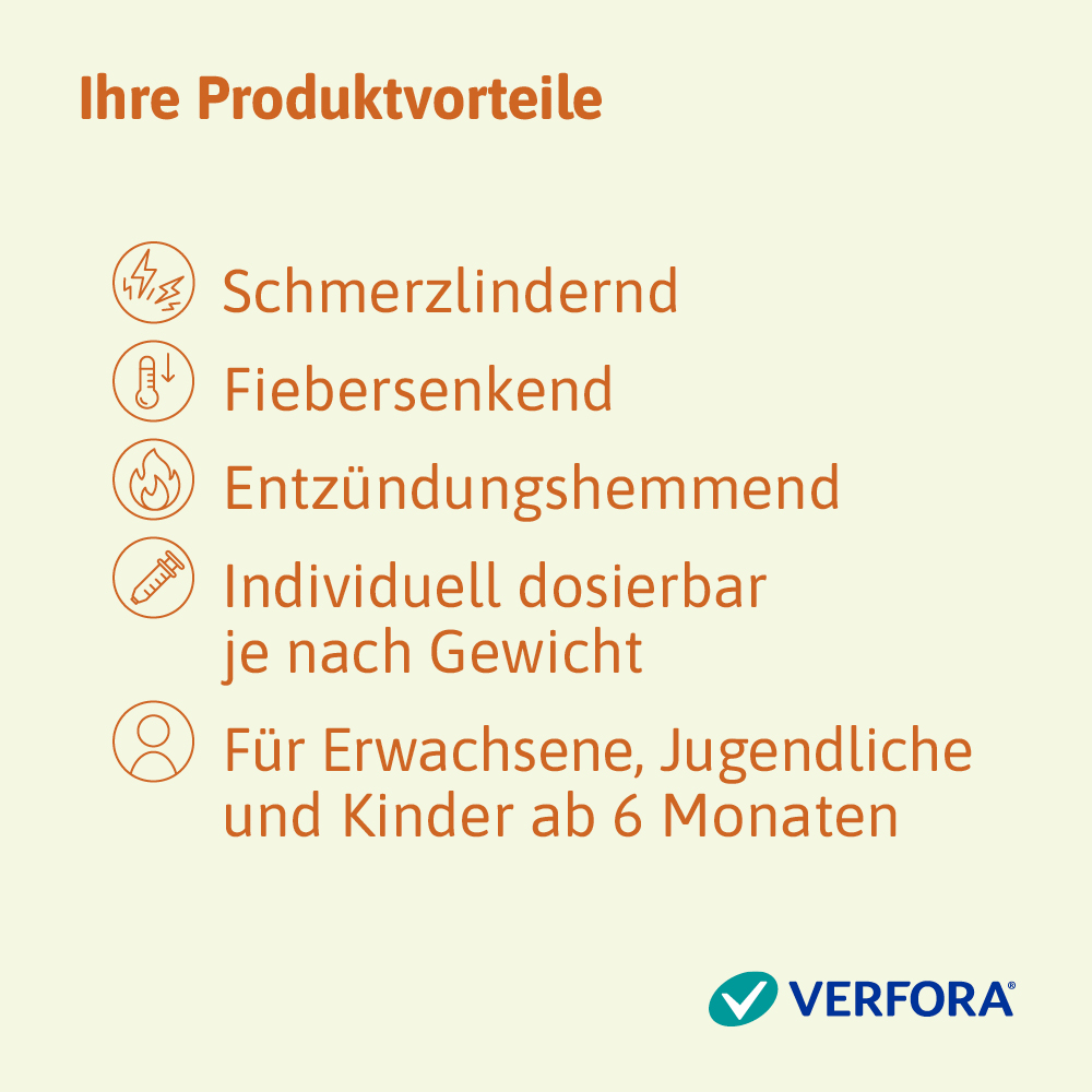 ALGIFOR Dolo forte 200 mg/5ml<br>100 ml, Flasche, Suspension zum Einnehmen