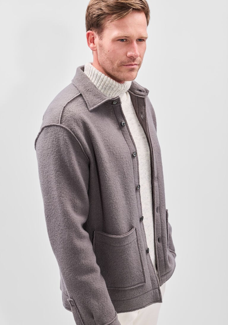 taupe xacus overshirt overshirt