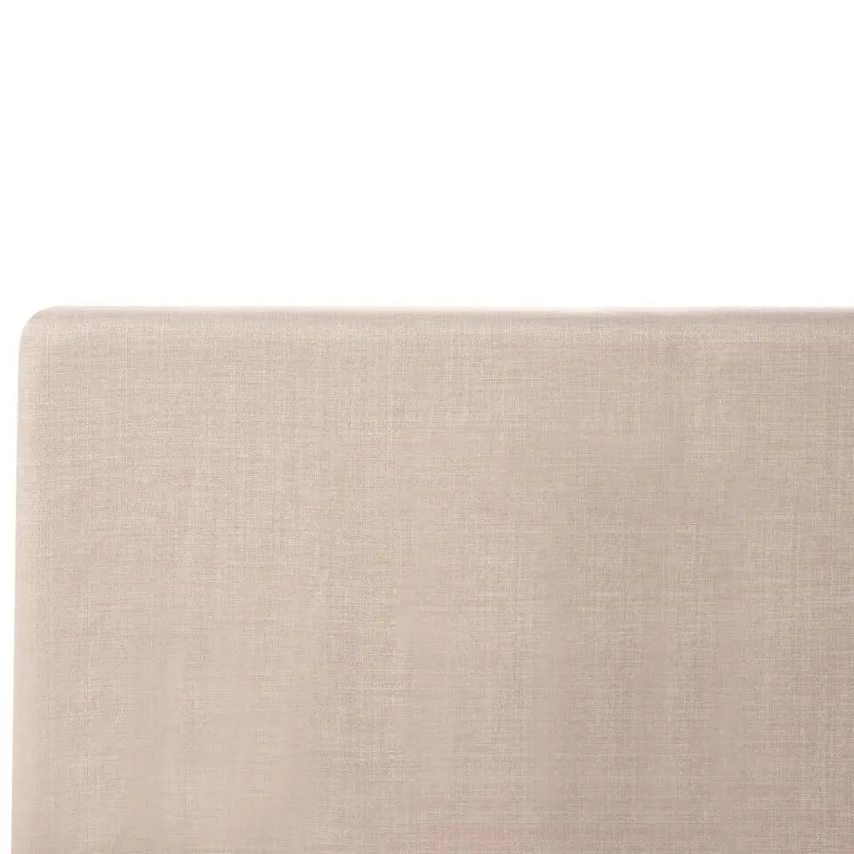 FITOU - Tweepersoonsbed - Beige - 120 x 200 cm - Polyester