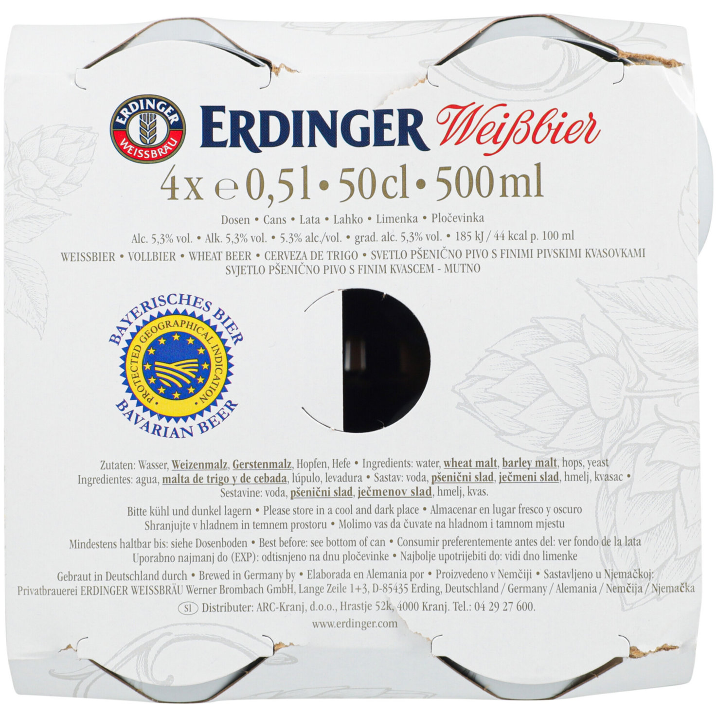 Erdinger Weissbier Dose 4x50cl -200cl