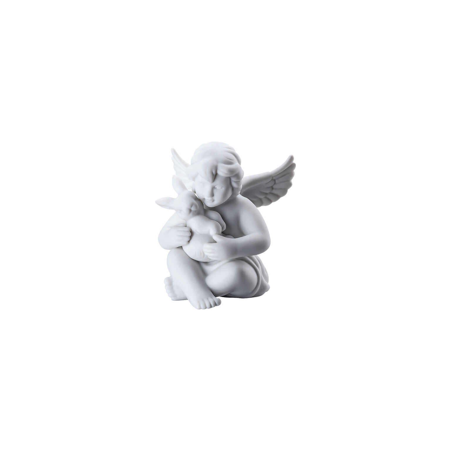 Angels Weiss matt Engel mit Hase