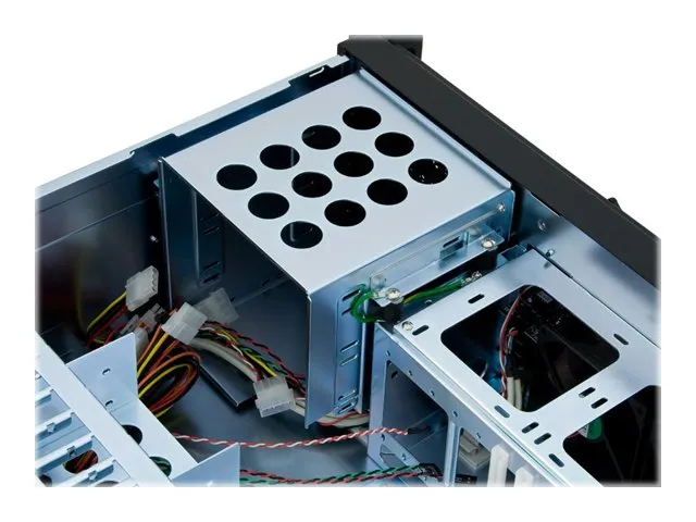 Chieftec UNC-410S-B - Rack-monterbar 4U - ATX - ingen strømforsyning - sort - USB