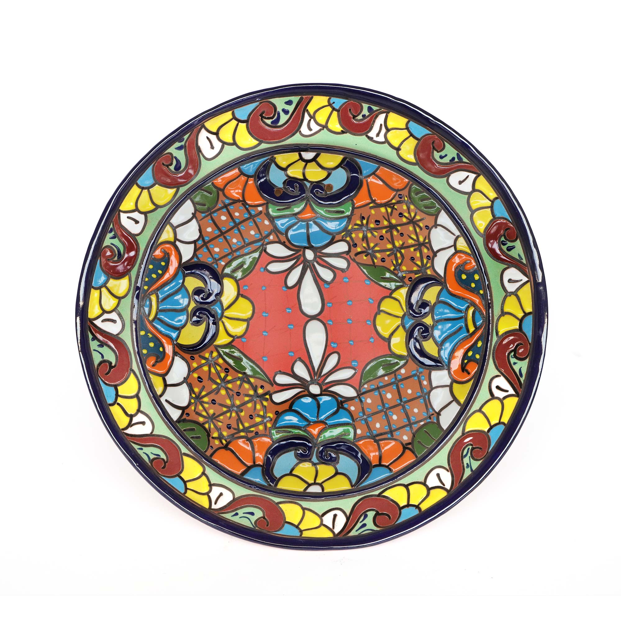 Terracotta Wandteller, multicolor, Ø 45 cm, L 5 cm günstig bestellen