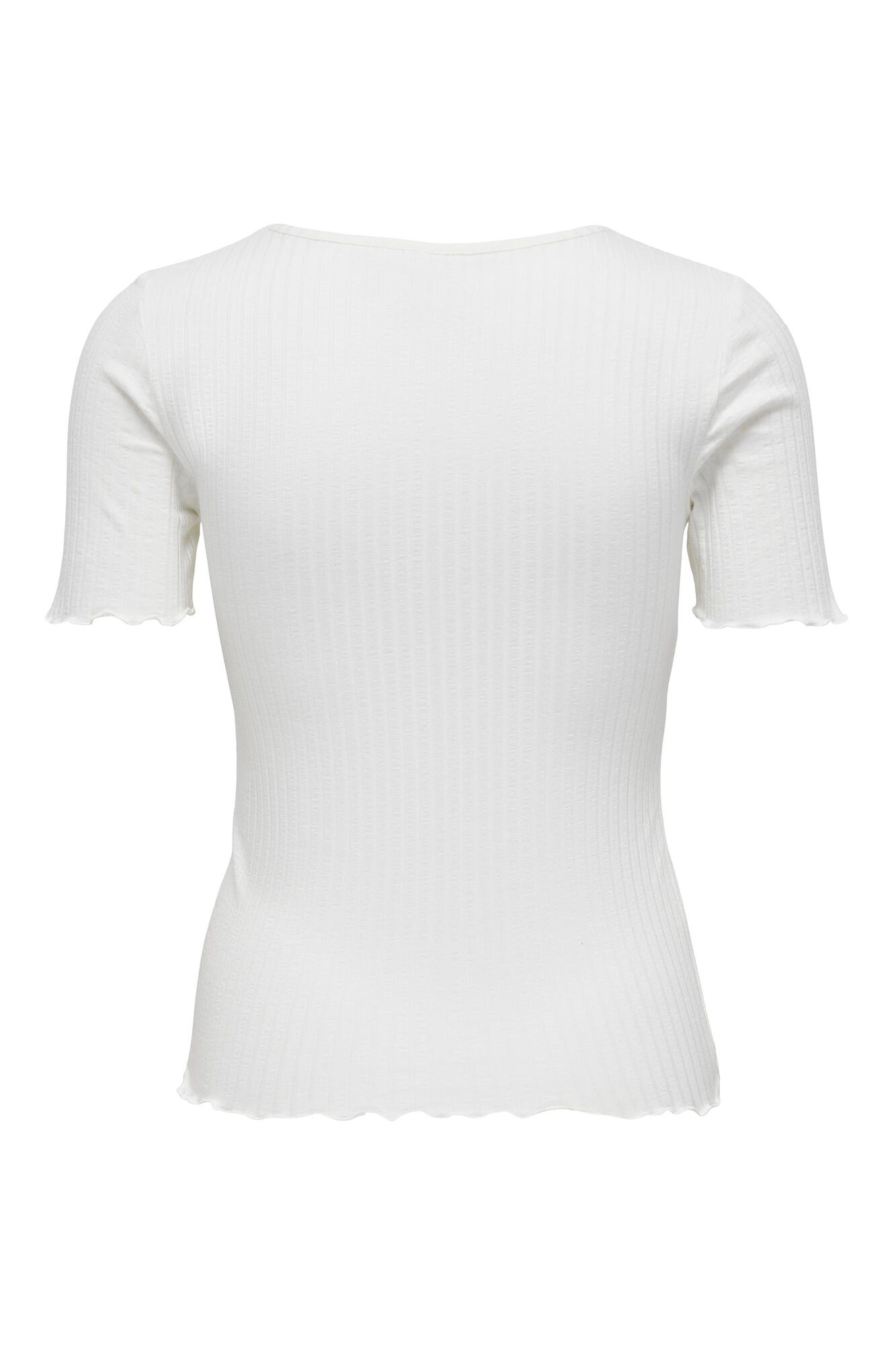 Blusa de manga curta com decote em V