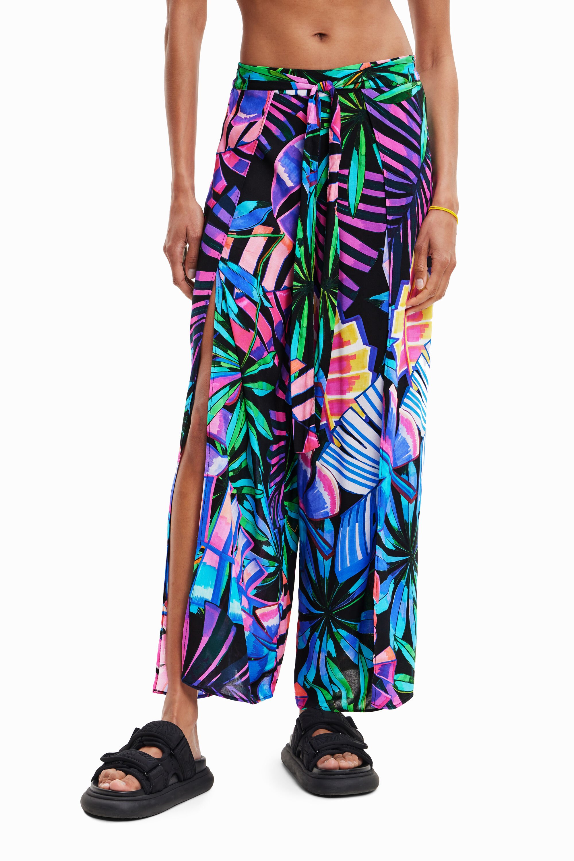 Pantalon ouvertures tropical