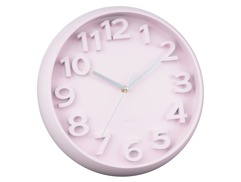 Wall Clock Elevated Classic Numbers KA6052BL Misty blue