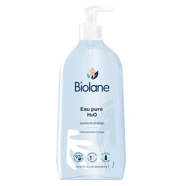 Biolane - Eau Pure H2O - Nettoyant Pour Visage, Corps & Siège Du Bébé - 350ml