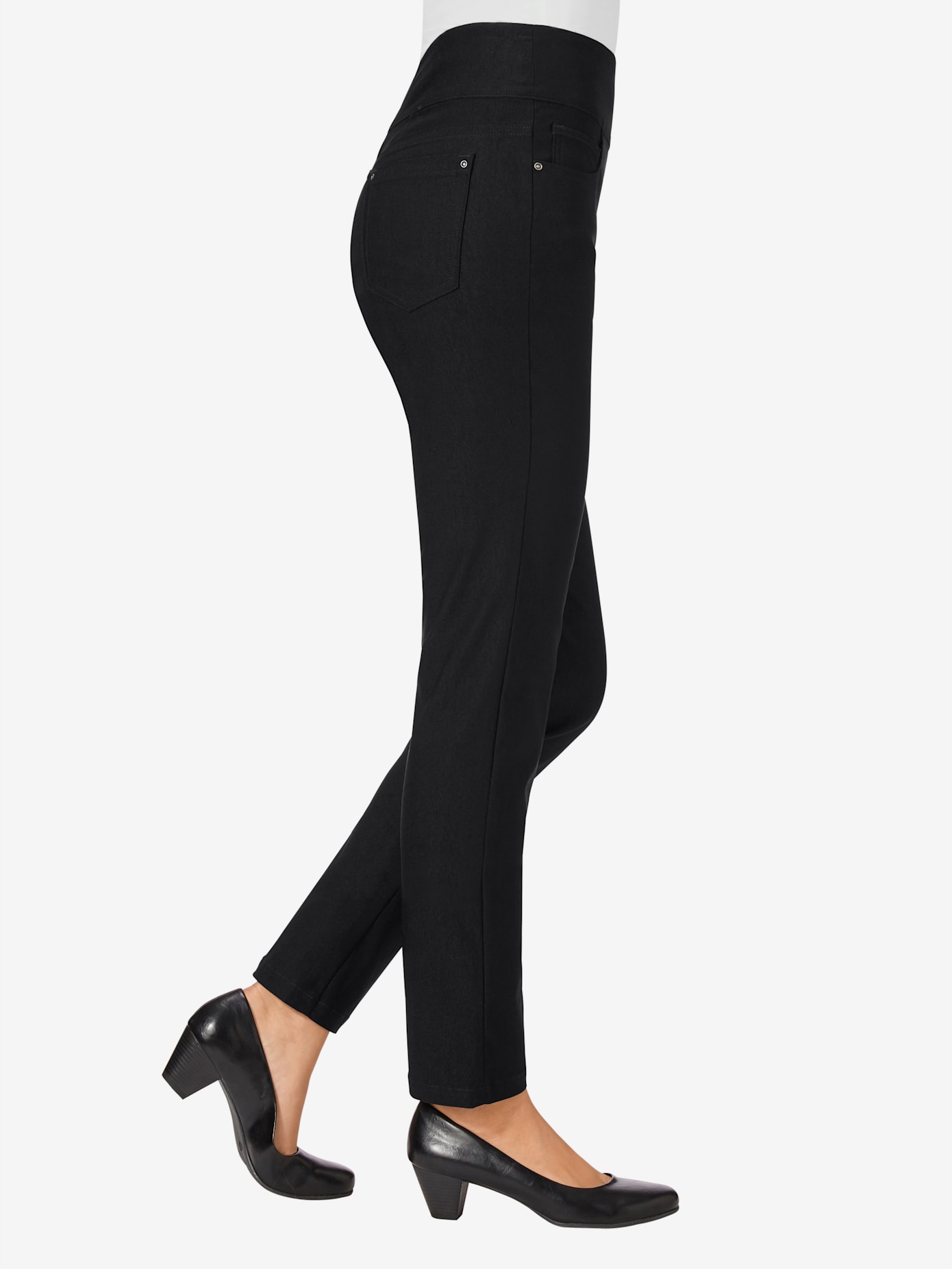Pantalon ceinture haute affinante à glissière