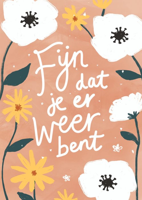Greetz | Beterschapskaart | Fijn dat je er weer bent