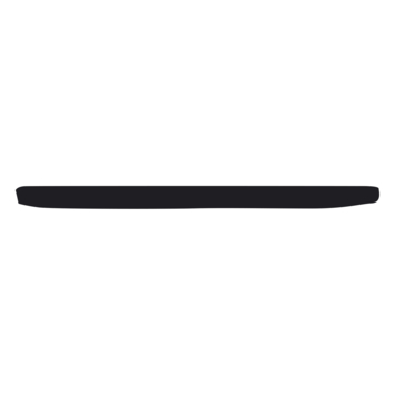 Afdekprofiel kunststof zwart zelfklevend 2x30mm 260cm