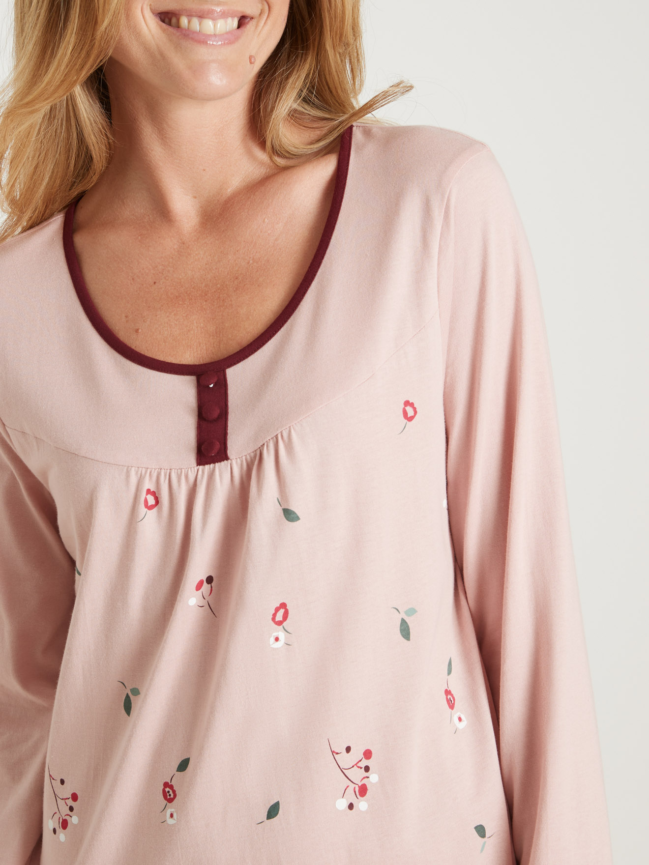 Chemise de nuit longue manches longues