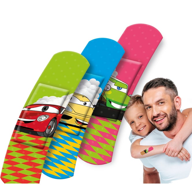 Lifemed® - Kinderpflaster - Autos - 10 Stück