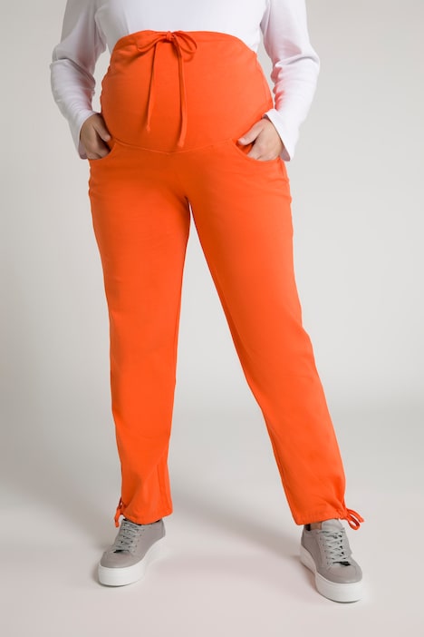 Bellieva-Sweatpants, extrabreiter Bund, Biobaumwolle