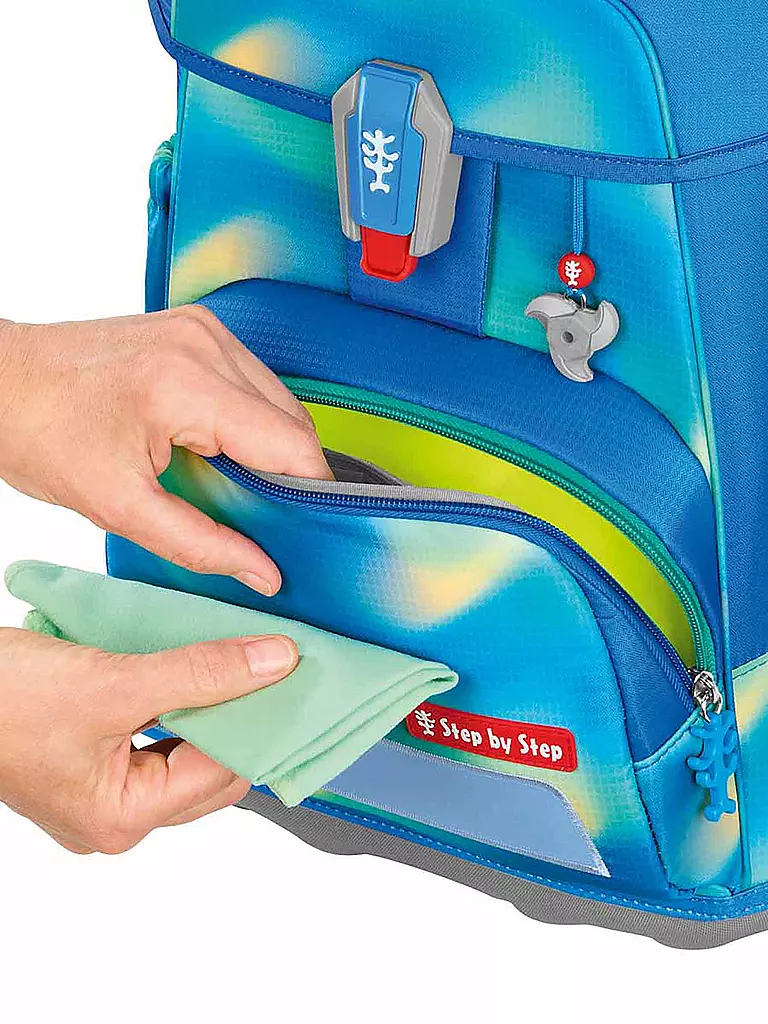 STEP BY STEP Schultaschen Set 5tlg CLOUD FLASH Ninja Zazu  blau