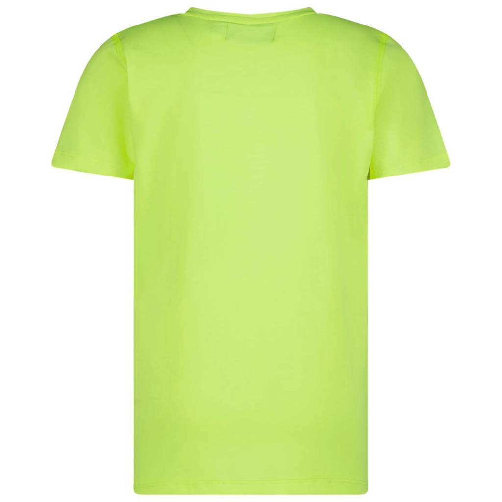 Raizzed T-shirt Huck met logo neon geel
