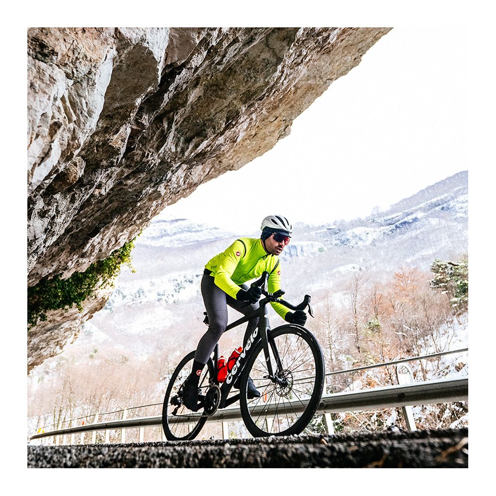 Castelli PERFETTO - Veste Homme electric lime/dark gray