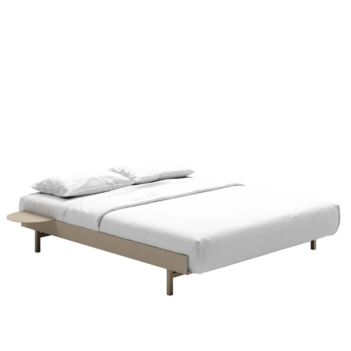 Moebe - Bett, 90 - 180 cm, H 39 cm / schwarz