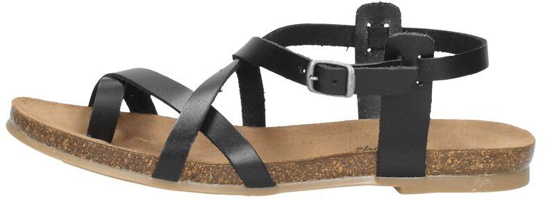 Cosmos Sandalen Plat zwart