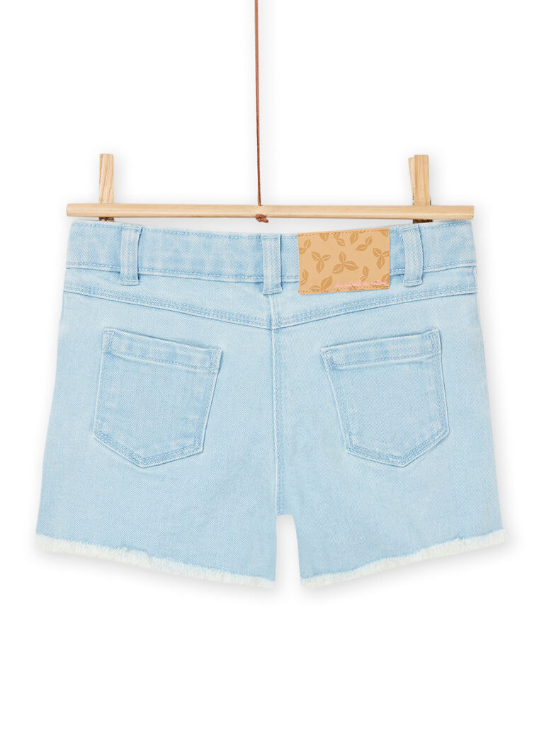 Short en jean bleu clair