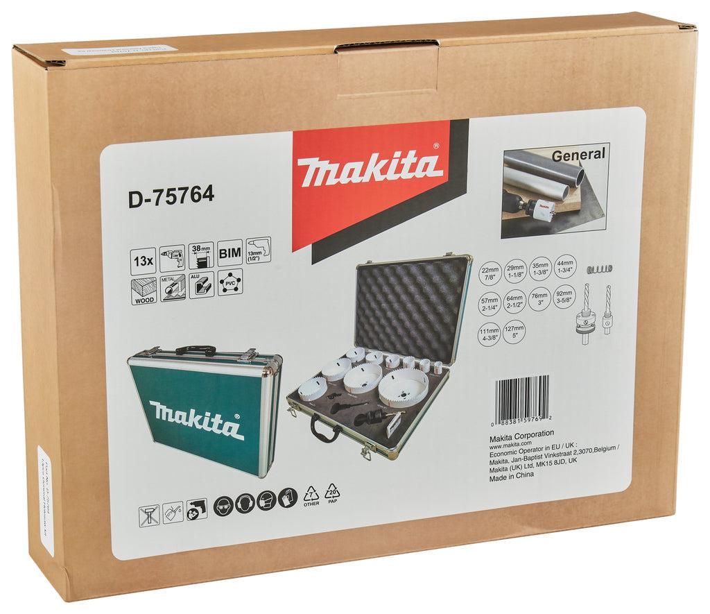 Makita D-75764 Gatzaagset Hout/Metaal in Aluminium koffer - 13-delig