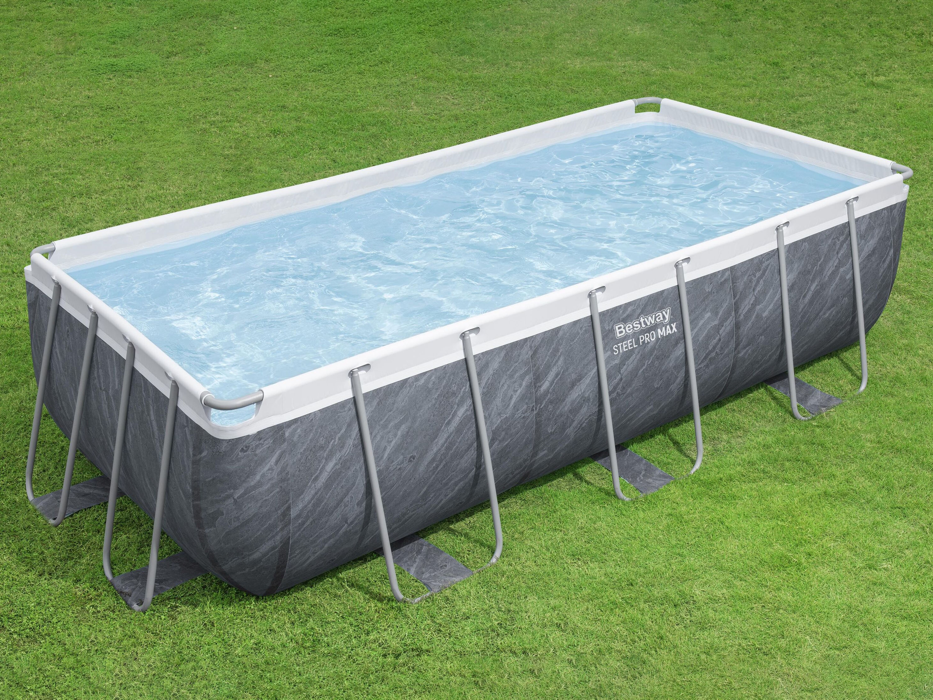 Bestway Pool Set Marmor-Optik 404 x 201 x 100 cm