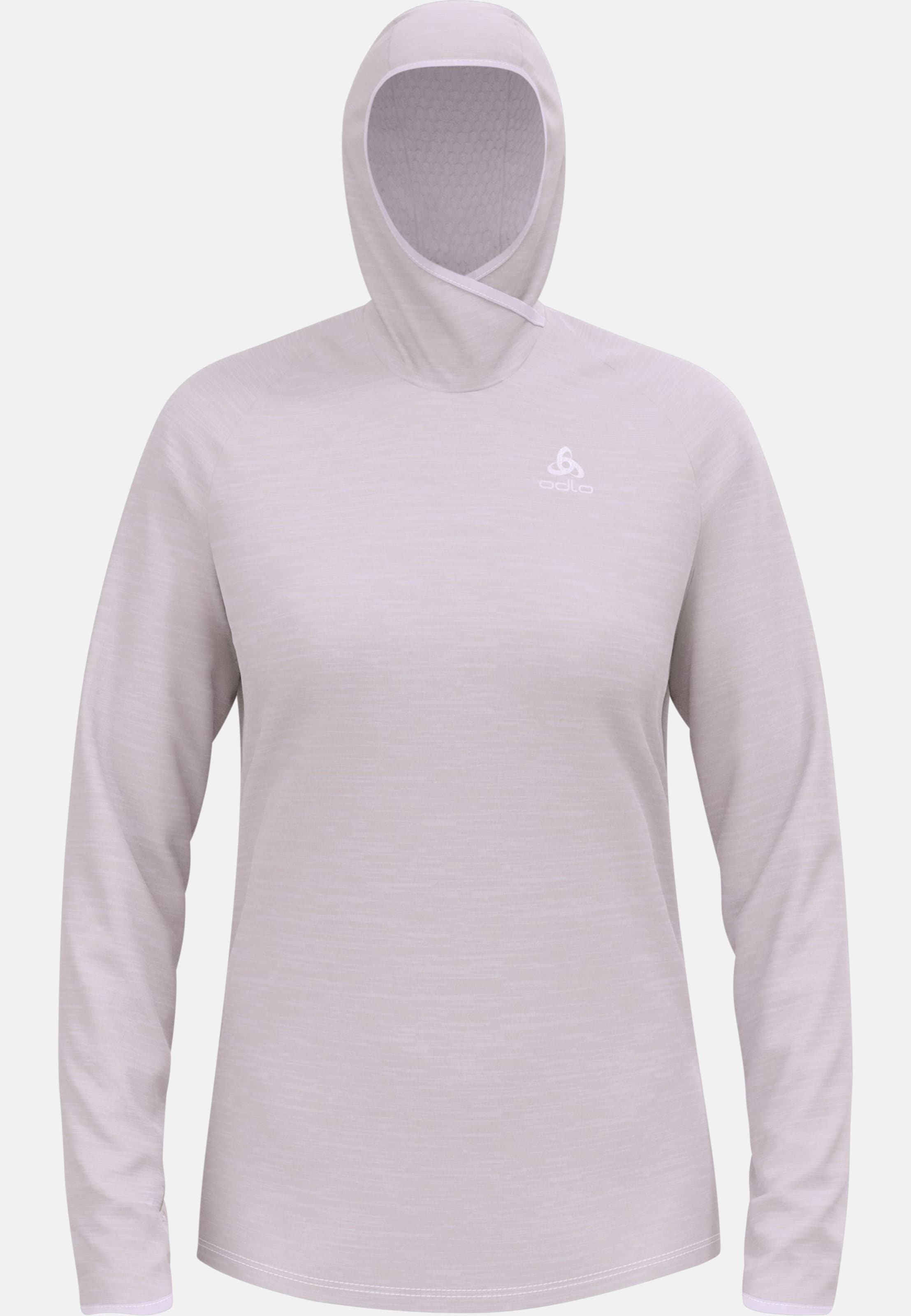Damen Run Easy Mid Layer Hoody in misty lilac melange