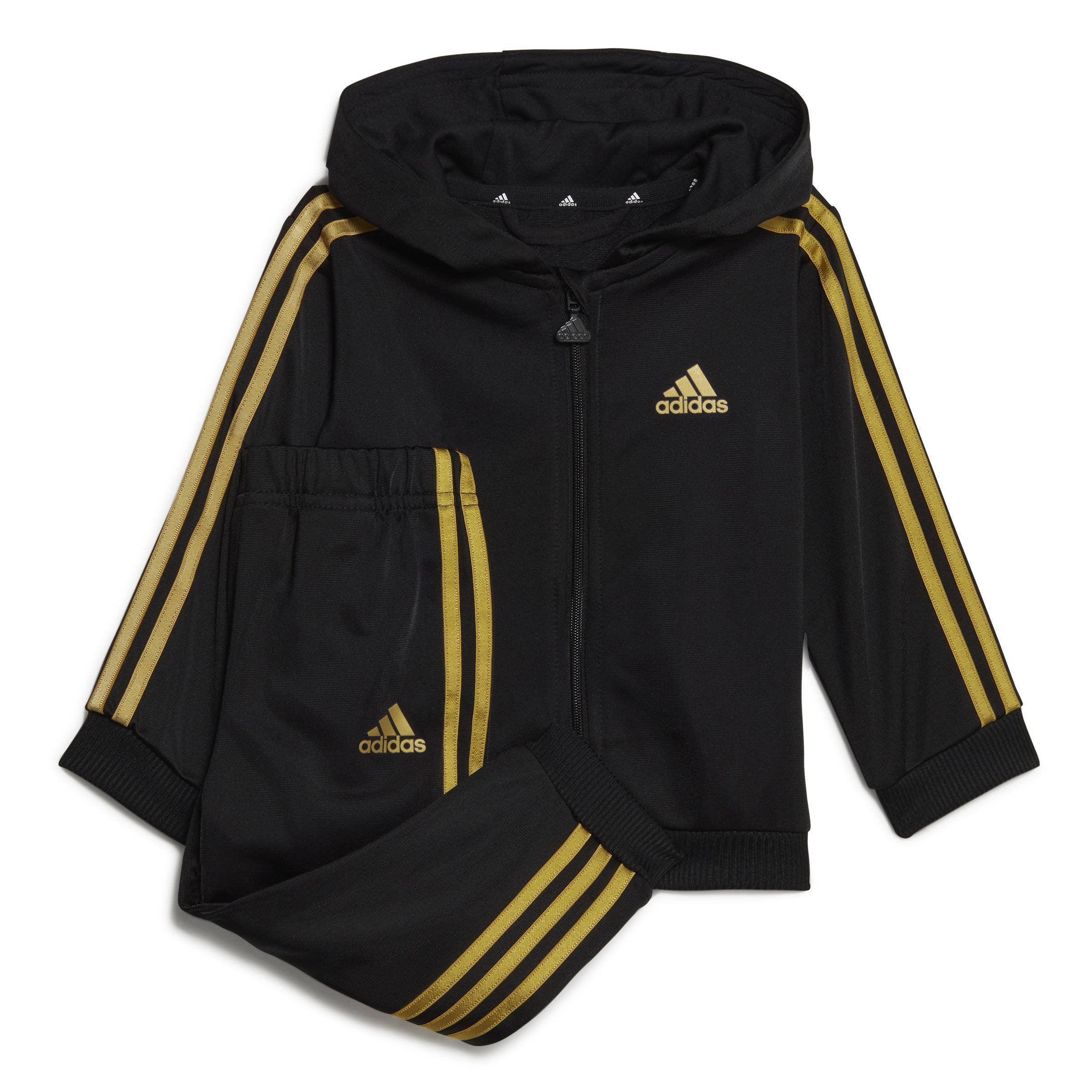 adidas trainingspak zwart/goud