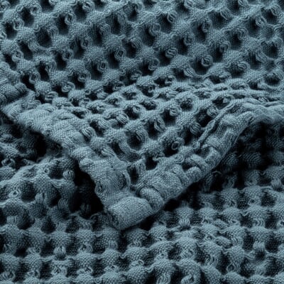 Handtuch Waffelpiqué, Hellblau, Badetuch