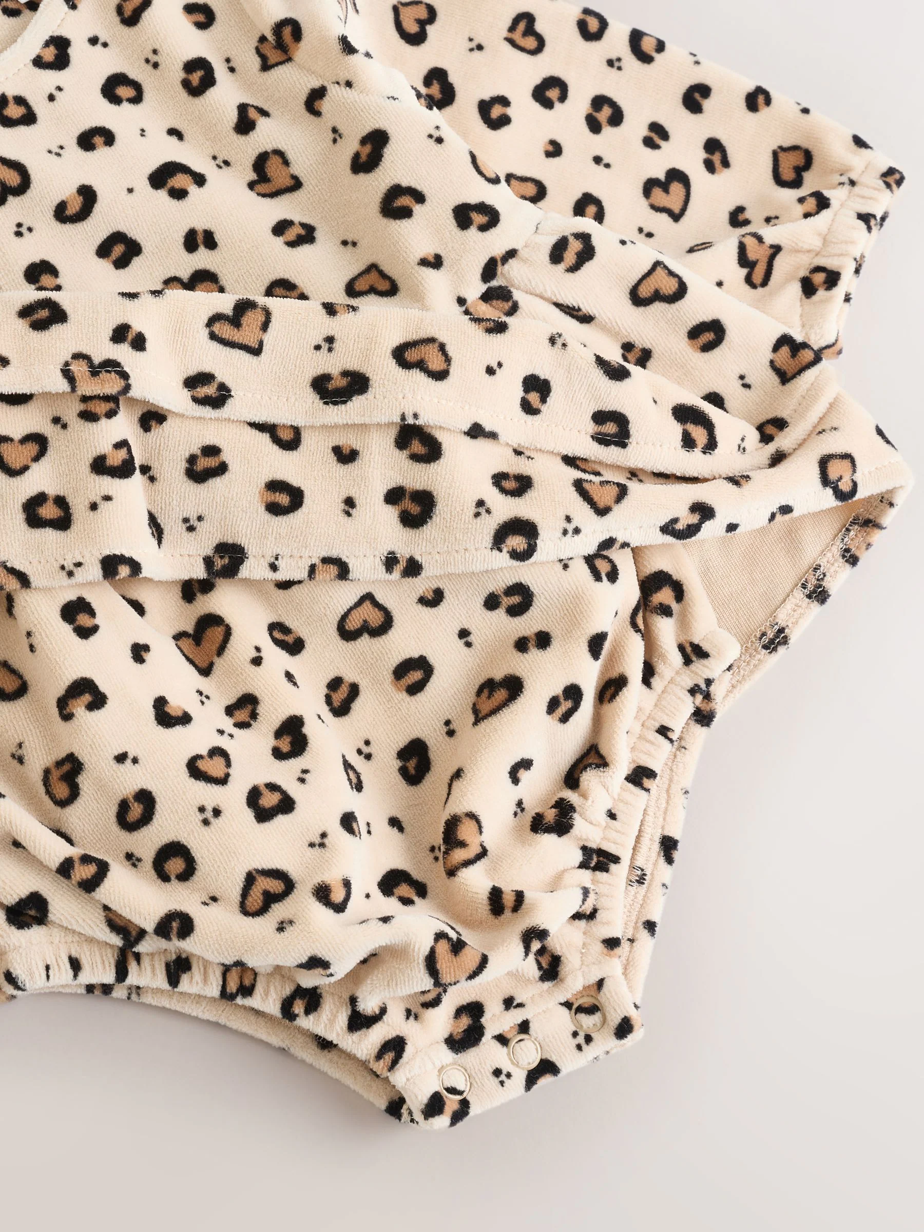 Naturel met dierenprint - Babyrompers met bloemenprint Set 2 -delig met maillot (0mnd -3jr)