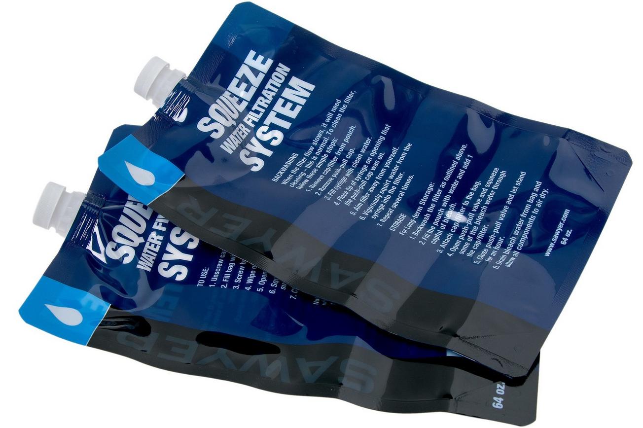 Sawyer Squeezable Pouch 2 L, SP114, set van 2 waterzakken