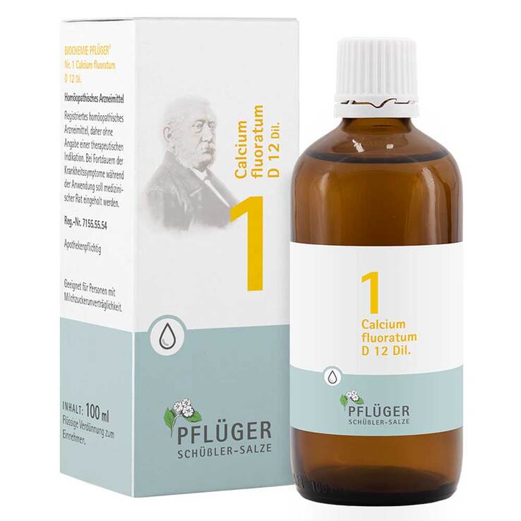 Biochemie Pflüger 1 Calcium fluoratum D 12 Tropfen, 100 ml
