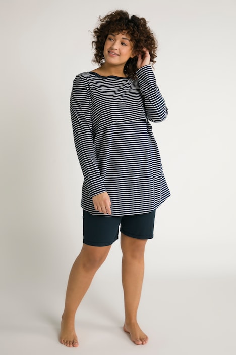Bellieva-Pyjama, Stillfunktion, 3/4-Arm, Biobaumwolle