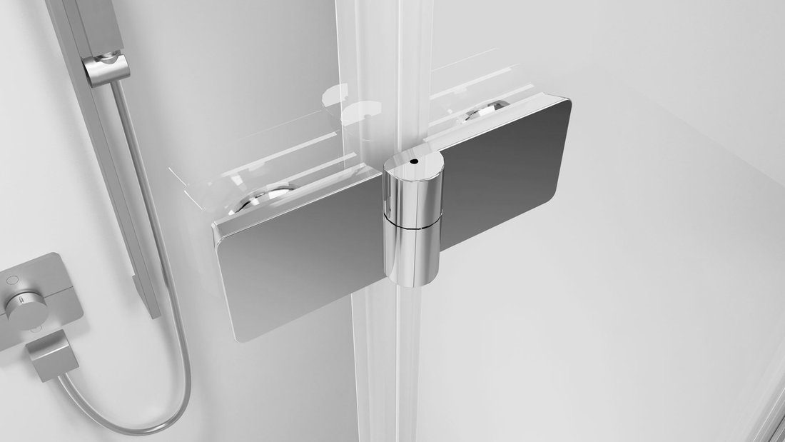 Polysan Zoom Line vouwdeur rechts voor nis 80x200cm chroom