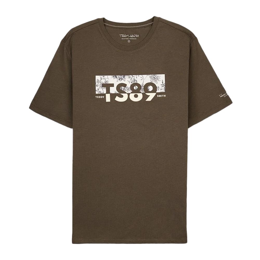 Teddy Smith T-shirt Kaki Homme Teddy Smith Ezio 2