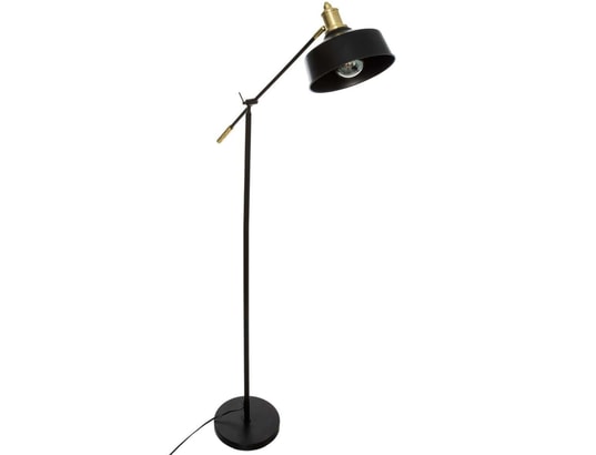 PEGANE - Lampadaire salon Lampadaire arc en métal coloris noir - l. 64,5 x p. 24 x h...