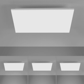 LED-Deckenleuchte Canvas 60x60x7,2 cm weiß