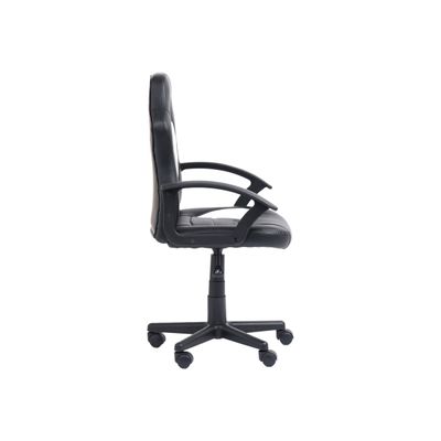 Fauteuil gamer ANZIO - accoudoirs fixes - noir et blanc