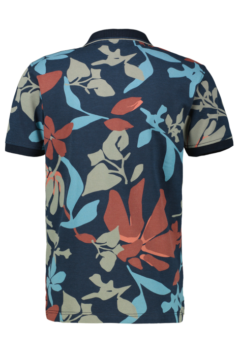 Lerros blauwe heren polo