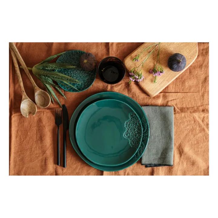 Maison Vessel Assiettes Blanca dentelle Flora - Set de 2 | Jade
